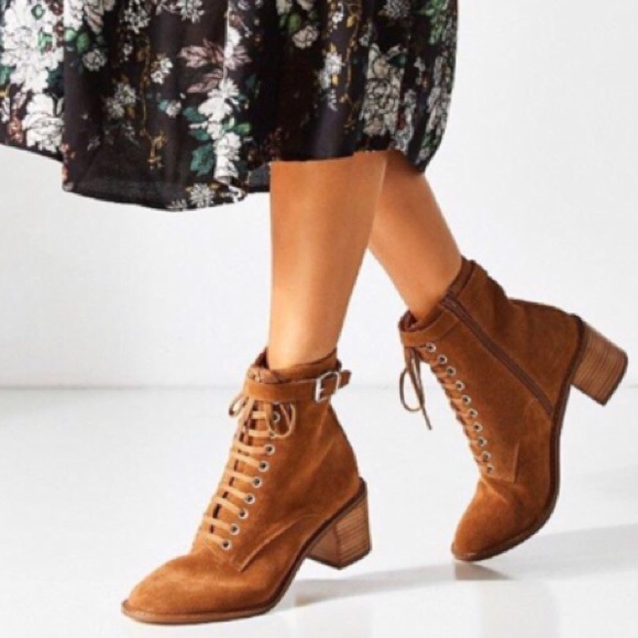 Urban Outfitters Shoes - Urban Outfitters Suede Lace Up Booties